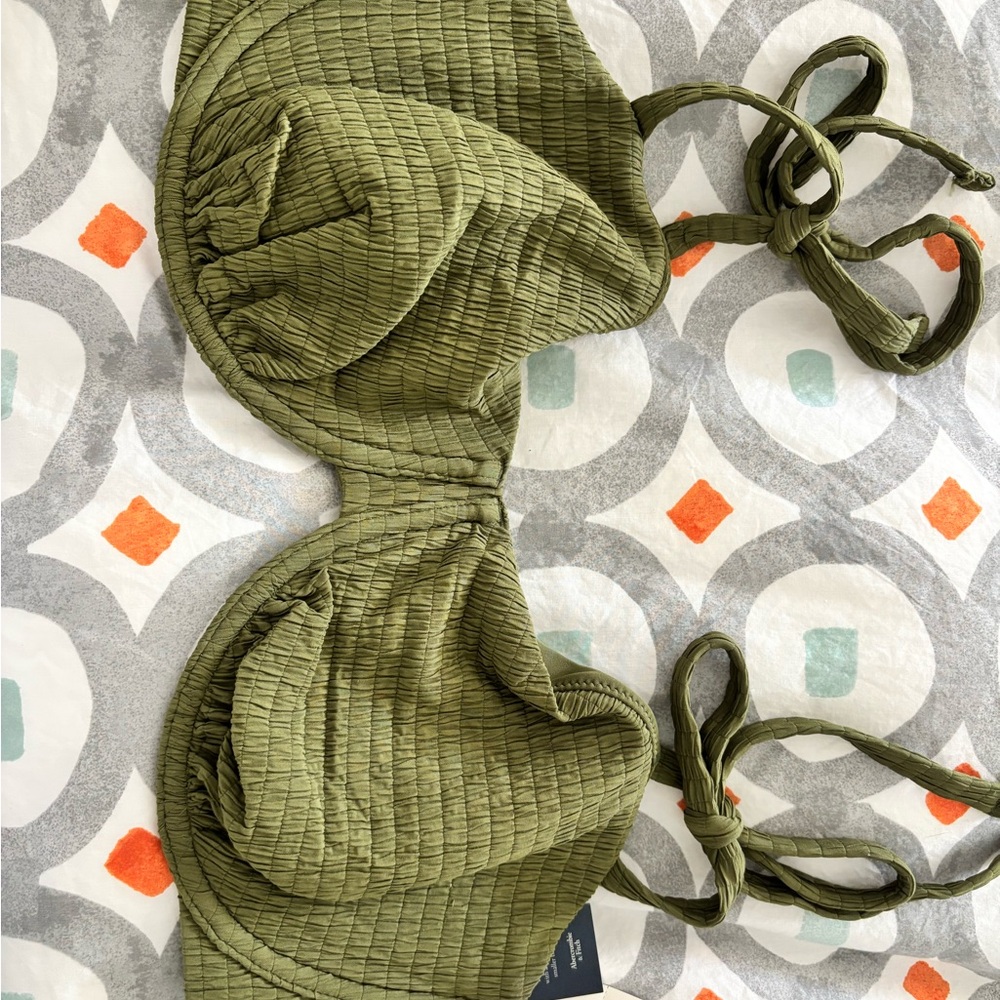 Abercrombie & Fitch Olive Bikini Top